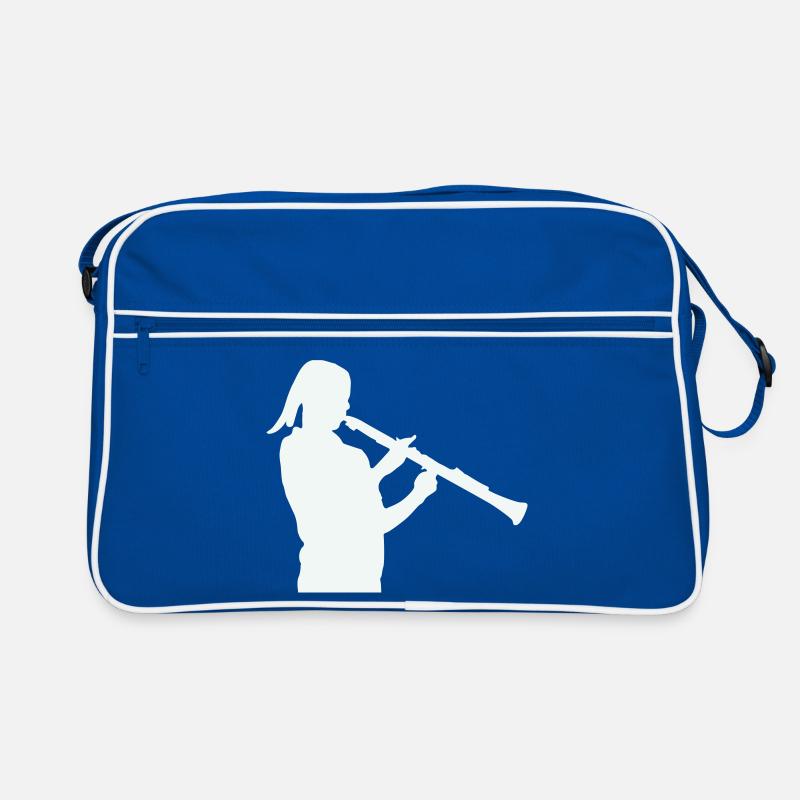 Silhouette avec clarinette Sac Retro
