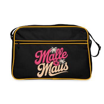 Mallemaus Enterrement de vie de garçon Femmes Mallorca Fête de fans Malle Mouse - Sac Retro - noir/or - Devant