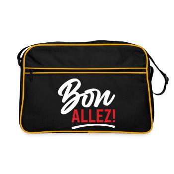 Bon Allez Humour Français Résignation - Sac Retro - noir/or - Devant