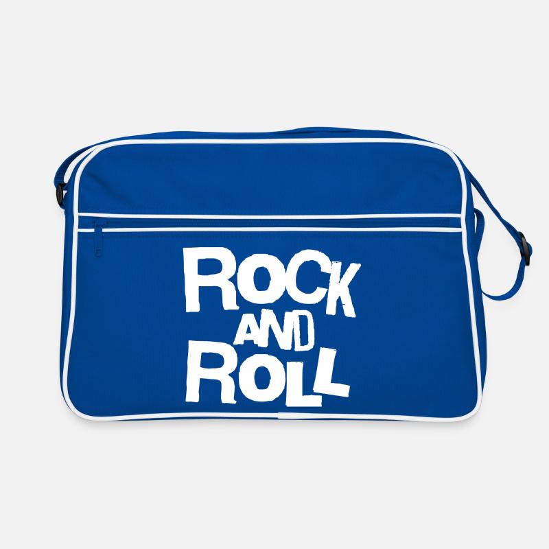 Rock and Roll Bold Typography Tee Retro Bag