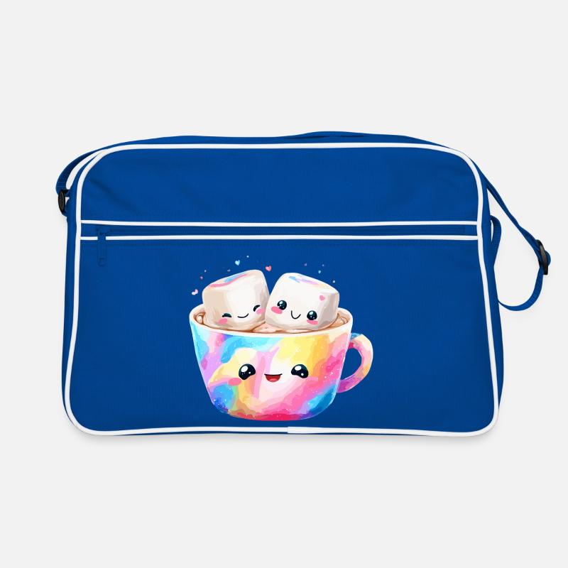 Kunterbunte Marshmallow Kaffeetasse Retro Tasche