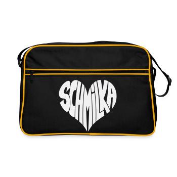 Schmilka, Ba Schandau Heart Lettering - Retro Bag - black/gold - Front