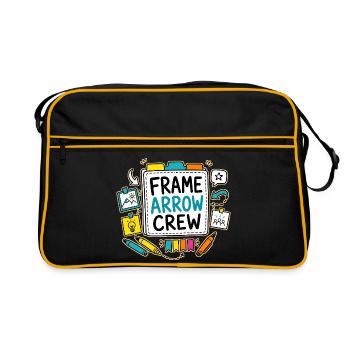 ÉQUIPE DE FRAME ARROW - Sac Retro - noir/or - Devant