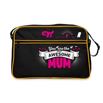 Mothering Day! Motherday! Mother's day! - Retro Bag - black/gold - Front