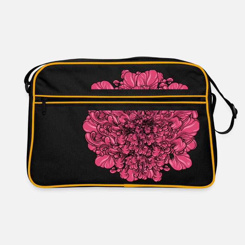 Fleur rose Sac Retro