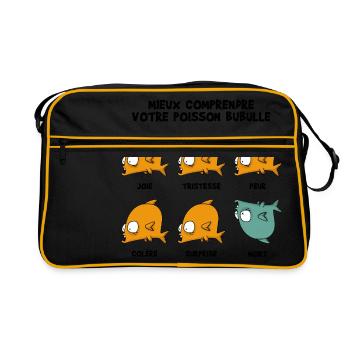 Mieux_comprendre_bubulle - Sac Retro - noir/or - Devant