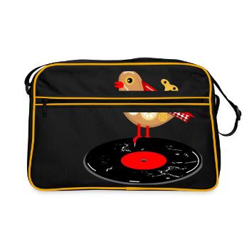 oiseau mécanique - Sac Retro - noir/or - Devant