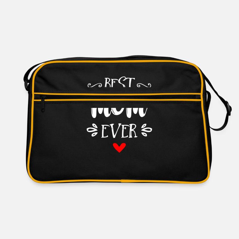 Best Mom Ever Mothers Gift - Retro Tasche - Schwarz/Gold