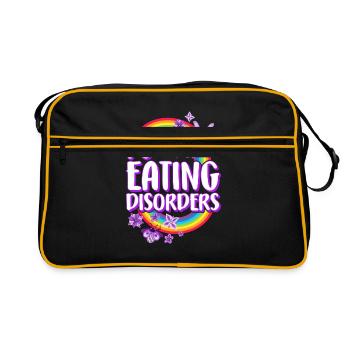 Fuck Eating Disorder, Eating Disorder Recovery - Retro Bag - black/gold - Front