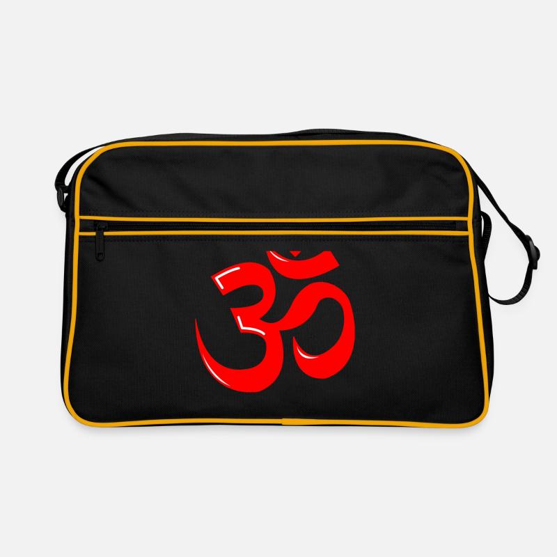 Ohm-Zeichen - Retro Tasche - Schwarz/Gold
