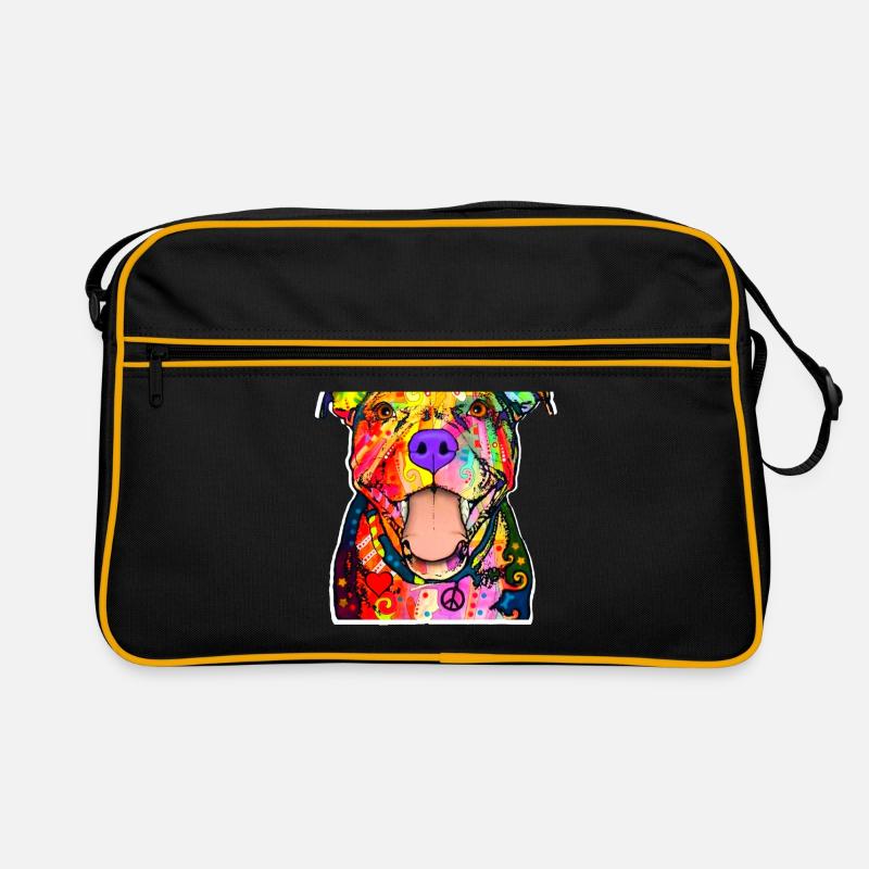 Pitbull - Retro Tasche - Schwarz/Gold