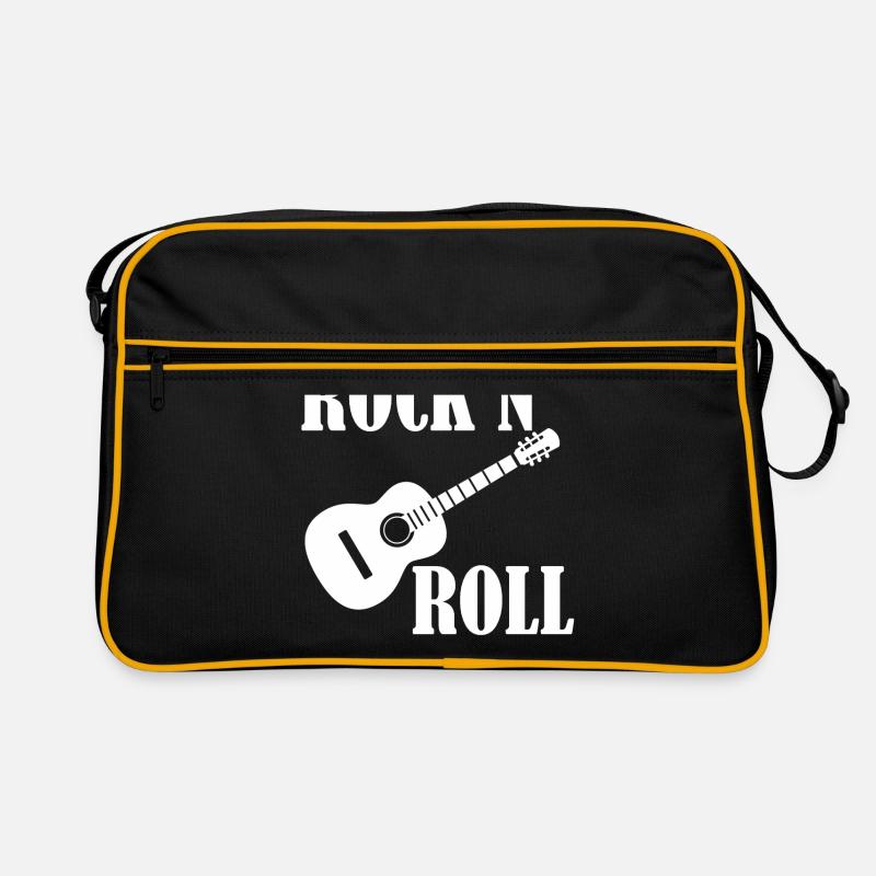 Rock 'n roll: guitare - Sac Retro - noir/or