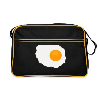 Œuf sur le plat - Sac Retro - noir/or - Devant