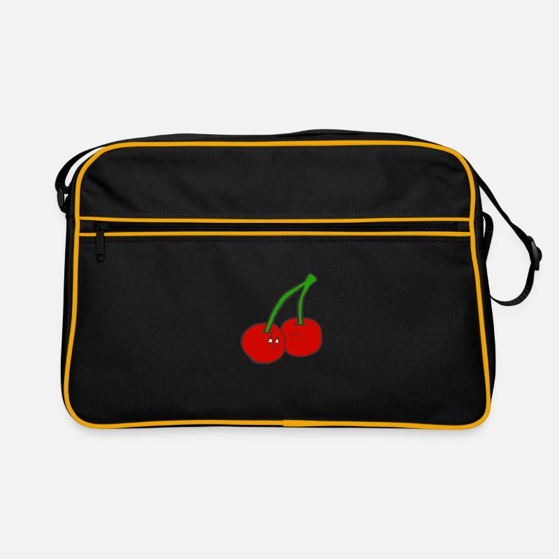 Cherries drawing for kids - gift idea Retro Bag