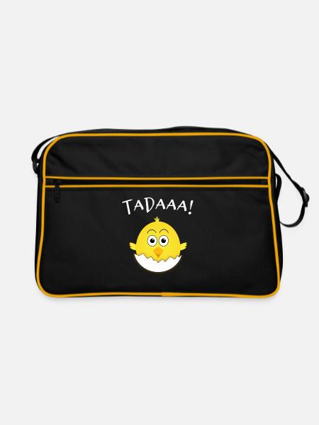 Poussins - Tadaaa! - Sac Retro - noir/or