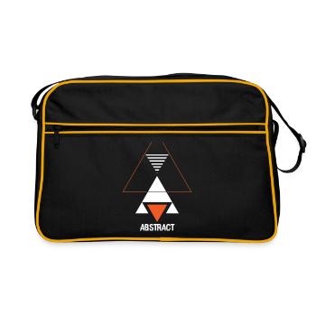 Triangle Art Geometry Abstract Gift - Sac Retro - noir/or - Devant