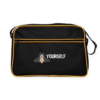 Bee yourself, be yourself gift - Retro Bag - black/gold - Front