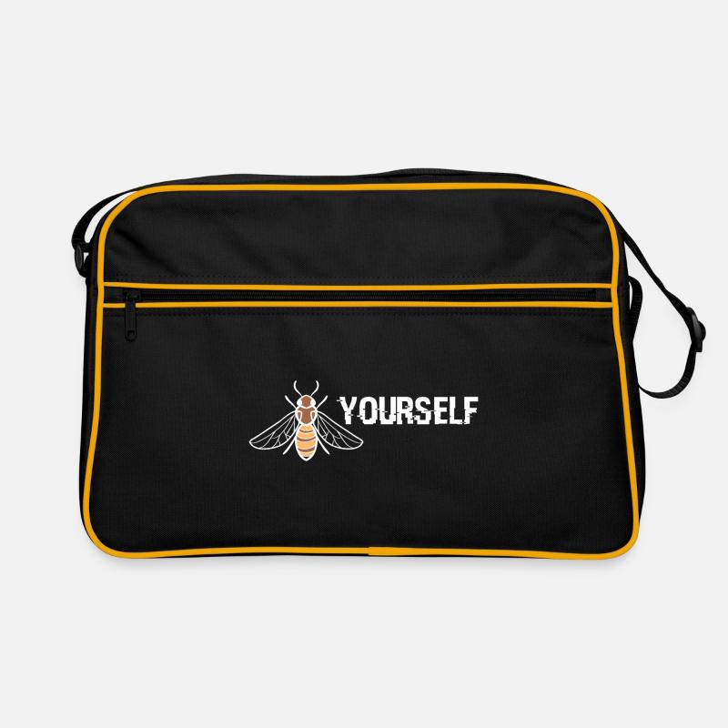 Bee yourself, be yourself gift - Retro Bag - black/gold