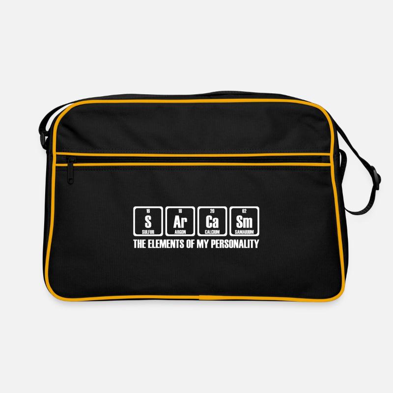 Sarcasm Table Periodic Dire Cadeau Sac Retro