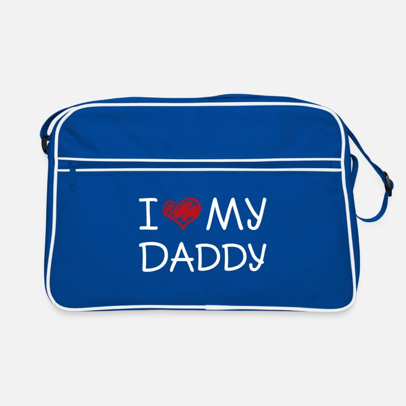 I love my Daddy Vatertag Geschenk Retro Tasche