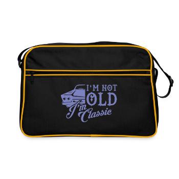Classic Car Classic Car Old School Gift - Retro Bag - black/gold - Front