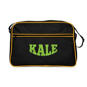 Kale Kale Vegan Gift - Sac Retro - noir/or - Devant