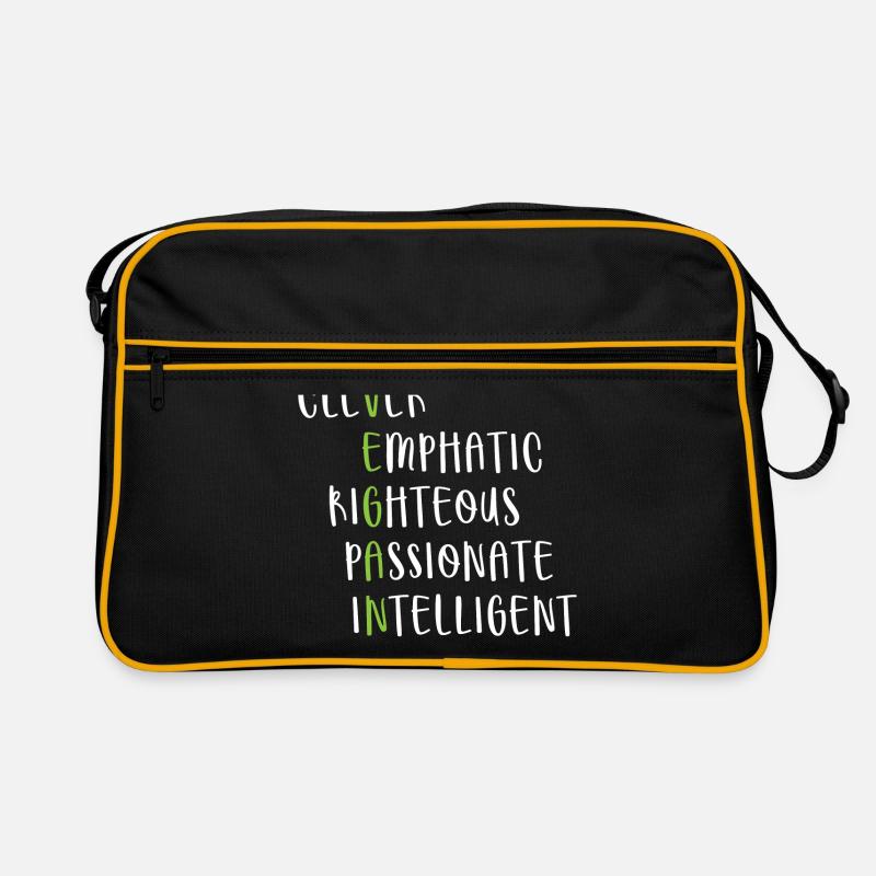 Veganer Lebensstil Spruch Geschenk Retro Tasche