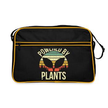 Powered by Plants Gift - Retro Bag - black/gold - Front