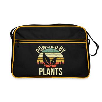 Powered by plants gift - Retro Bag - black/gold - Front