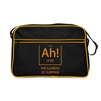 Ah le cadeau de chimie Element of Surprise - Sac Retro - noir/or - Devant