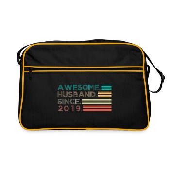 Mari impressionnant depuis 2019 - Sac Retro - noir/or - Devant