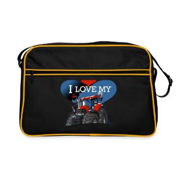 0841 0844 J'aime mon CIH def - Sac Retro - noir/or - Devant
