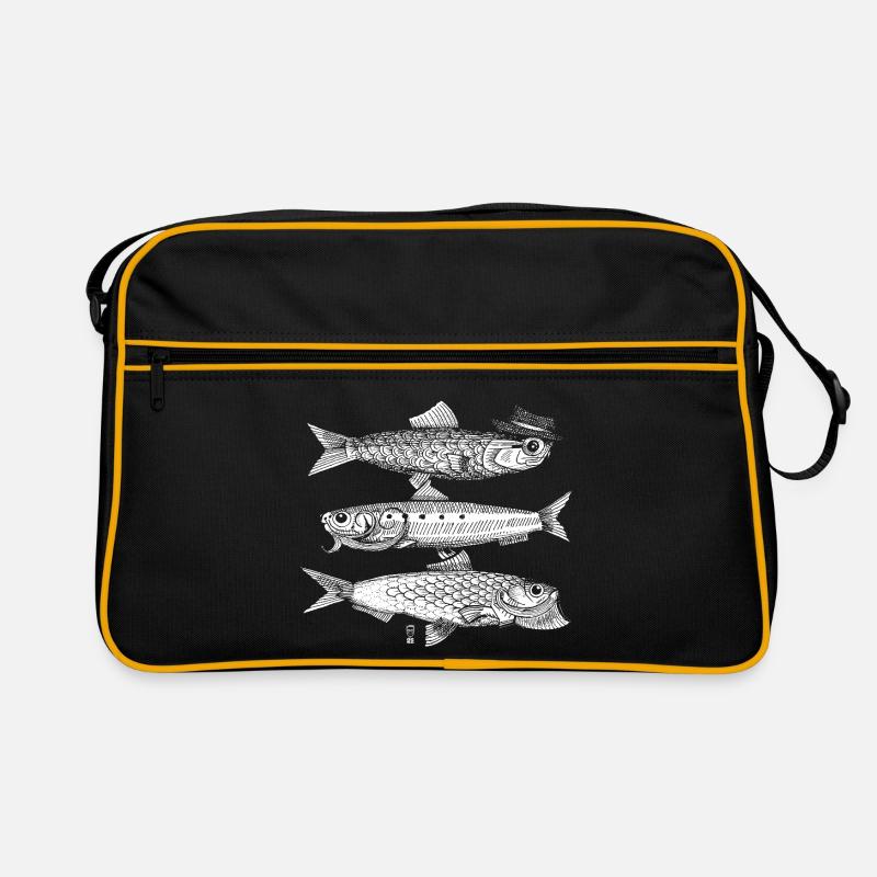 3 Poissons - blanc Sac Retro