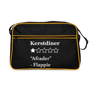 donner votre avis sur le dîner de Noël Flappie - Sac Retro - noir/or - Devant