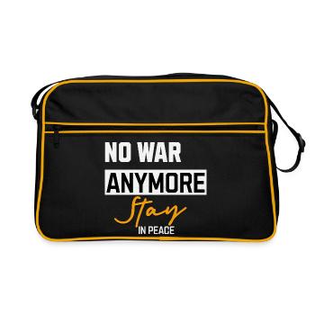 No more war Stay in Peace - Retro Bag - black/gold - Front