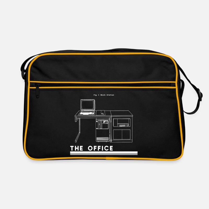 Silhouette de bureau rétro Sac Retro
