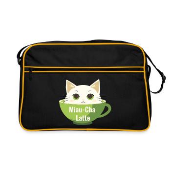 Meow-Cha Latte - Sac Retro - noir/or - Devant