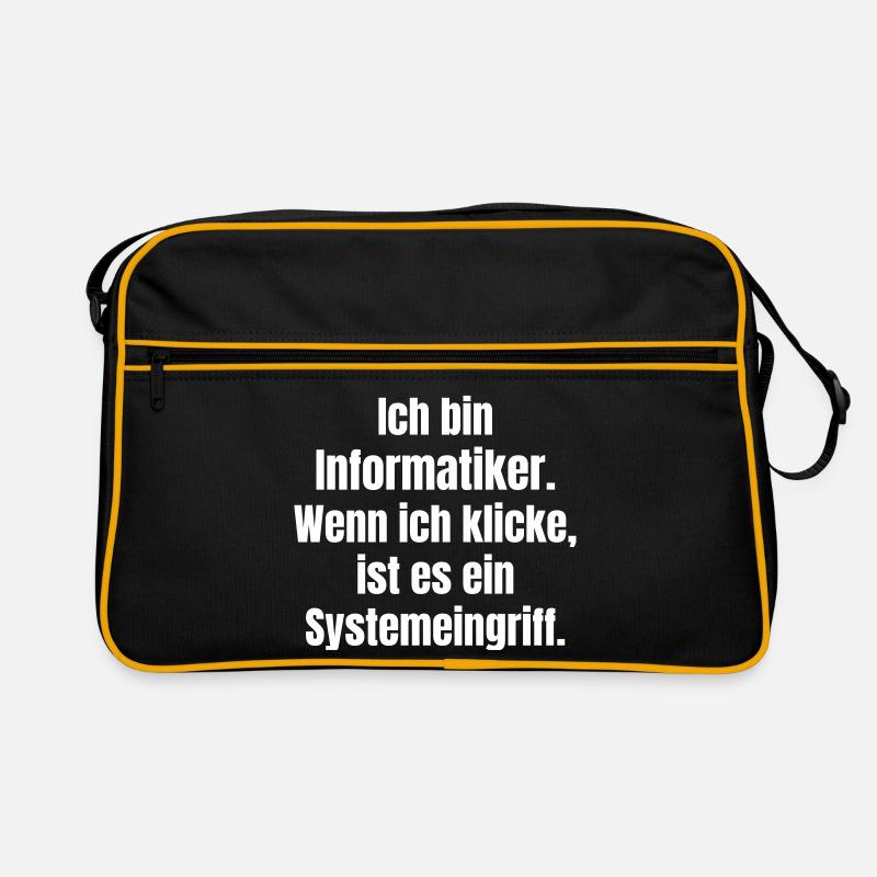 Ich bin Informantiker Systemeingriff Retro Tasche