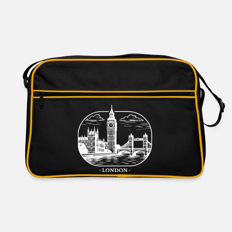 London Stadtsilhouette Retro Tasche