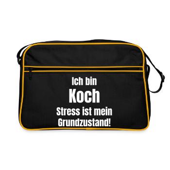 Chef Stress Basic Condition - Retro Bag - black/gold - Front