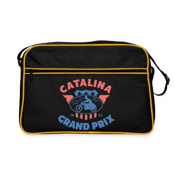 Catalina Grand Prix Vintage Motorcycle - Retro Bag - black/gold - Front