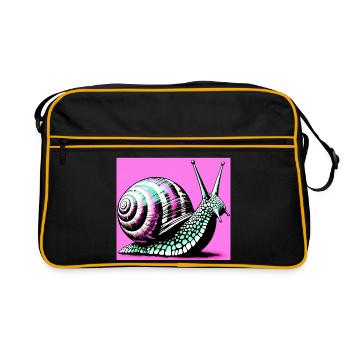 Escargot - Sac Retro - noir/or - Devant