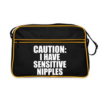 Be careful, I have sensitive nipples! Lusti - Retro Bag - black/gold - Front