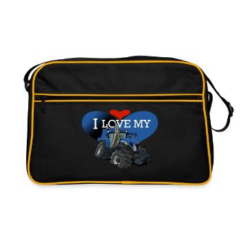 0841 0846 J'aime mon NH - Sac Retro - noir/or - Devant