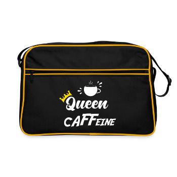 QUEEN CAFFEINE - Sac Retro - noir/or - Devant