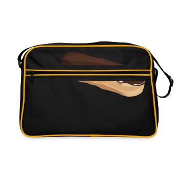 eclair_chocolat - Retro Tasche - Schwarz/Gold - Vorne
