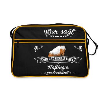 Haflinger chance - Sac Retro - noir/or - Devant