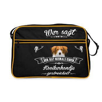 Kooikerhondje chance - Sac Retro - noir/or - Devant