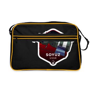 Space Race Series: SOYUZ (Large print) - Retro Bag - black/gold - Front