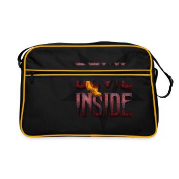 DEVIL INSIDE - Satan / Horror / Devil - Sac Retro - noir/or - Devant